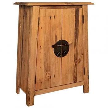 Bathroom Side Cabinet Solid Pinewood 59x32x80 cm vidaXL