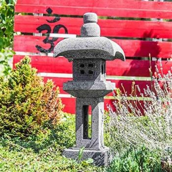 Linterna Pagoda Japonesa de Piedra de Lava 70 cm - Colección Wanda