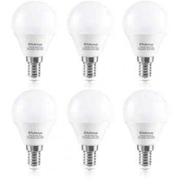 Kakanuo Bombilla Led 5W Base E14 Globo G45 Blanco frío 5000K 500lm AC 85-265V Bombilla halógena equivalente 50W No regulable [Clase de eficiencia energética A +]