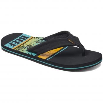 Reef Waters, Chanclas para Hombre, Negro