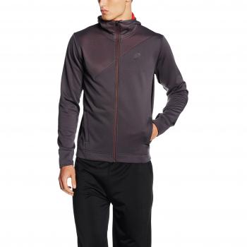 Asics Chaqueta de los hombres, chaqueta, hombre, color Gris - gris oscuro, tamaño mediano