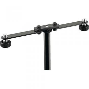 König & Meyer 23510 Microphone Bar for Two Microphones - Black Adjustable Stand Accessory