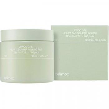 celimax JI WOO GAE Heartleaf BHA Peeling Pad 125ml 60EA (3Options)