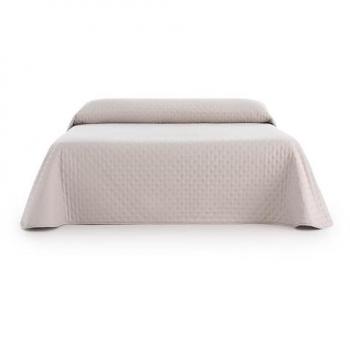 Colcha Reversible Extrasuave de 150 cm Color Marfil - Sanelitex, Made in Spain con Relleno 90 Gr/m²