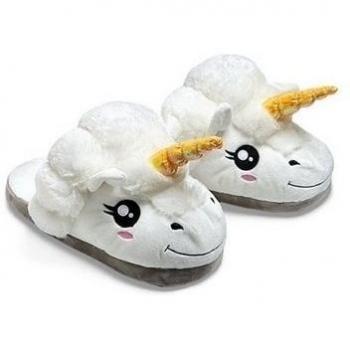 Unicornio Felpa Suave Calentar Zapatillas Zapatos 1 talla para todos, 36-41