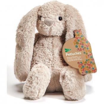 Conejo de peluche sostenible gris de 30 cm con certificación ecológica - El Corte Inglés