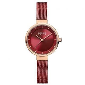 BERING Womens Analogue Solar Collection Watch with Stainless Steel Strap & Sapphire Crystal 14627-363