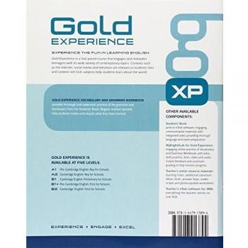 Gold experience A2 Grammar and vocabulary - Libro de ejercicios con la expansión en línea.