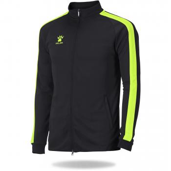 KELME Chandal Global Chaqueta, Niños, Negro/Lima, 6