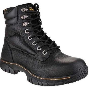 Dr Martens Mens Purlin Leather Works Safety Boots Black