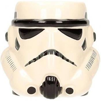 SD toys Star Wars Taza 3D Stormtrooper Cabeza, Cerámica, Blanco, 10 cm