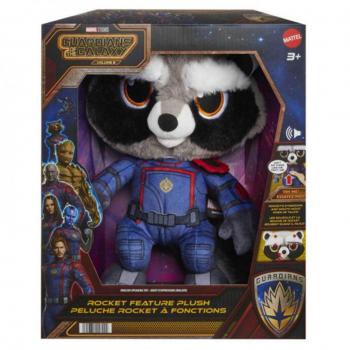 Peluche Mattel Marvel Guardianes de la Galaxia Rocket con Movimiento y Sonidos