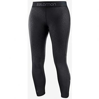 SALOMON Elevate Aero 7/8 Tight Mallas, Mujer, Black/ao, XL