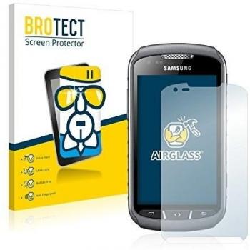BROTECT Protector Pantalla Cristal Híbrido Compatible con Samsung Galaxy Xcover 2 S7710 Protector Vidrio - [Dureza 9H, Anti-arañazos]