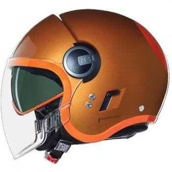 Casco Jet Nolan N21 Visor Ocio XL Naranja/Beige
