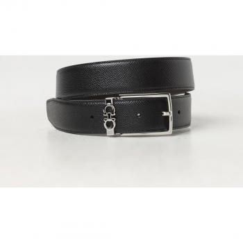 Salvatore Ferragamo Men's Reversible Gancini Leather Belt - Black/Brown - Size 90 cm