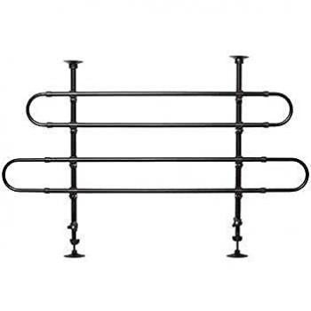 Freedog FD1200071 - Rejilla Coche Maletero, 3 separadores, para Perro, Color Negro
