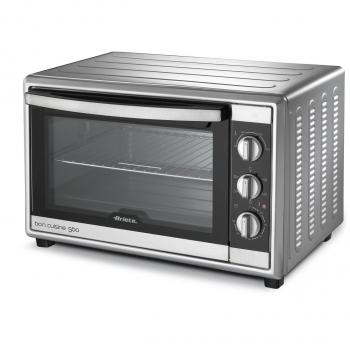 Horno Eléctrico Ariete Bon Cuisine 56L, 2200W, Ventilado con Grill y Girarrosto - Inox/Negro/Plata