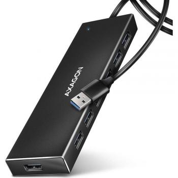 AXAGON HUE-F7A 7-Port USB 3.2 Gen 1 Hub with External Power Supply and 1m USB-A Cable