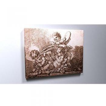 Boucher, otoño, dibujo - 100x75 cm - Impresiones sobre lienzo - Muro de arte