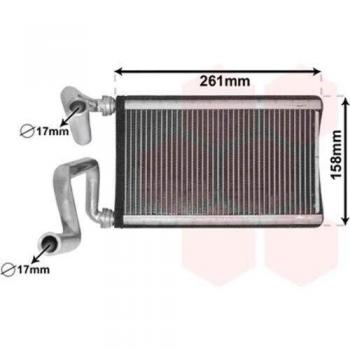 Radiador de calefacción Van Wezel 25006294 para Honda Civic VIII (2006-presente)