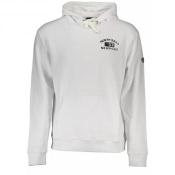 North Sails White Cotton Hooded Sweater - XXL