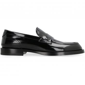 Dolce & Gabbana Men's Leather Loafers in Black | Size 42.5 | A30200A1037 Color 80999