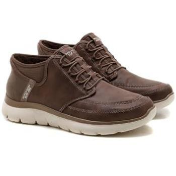 Zapatilla Slip-On Skechers Summits Marrón con tecnología Hands Free Slip-Ins
