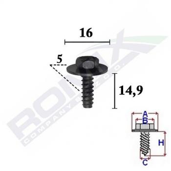 Pinza para tapicería ROMIX C70351 - Herramienta de sujeción, fabricada en acero inoxidable, mango ergonómico, diseño antideslizante, ideal para trabajos de tapicería y manualidades