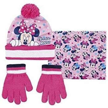 Artesanía Cerdá Gorro, Guantes y Bufanda de Minnie Mouse