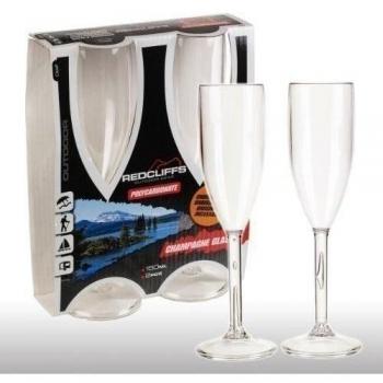 2x 150 ml Policarbonato Copas De Champán Copas De Vino Irrompible