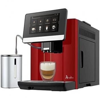 Acopino Cafetera automática Barletta con sistema de leche (rojo)