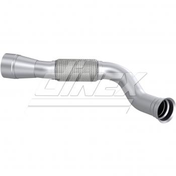 Tubo de escape DINEX DIN5AA047 con características de alta resistencia, diseño específico para vehículos, fabricado en acero inoxidable, fácil instalación y compatibilidad con modelos seleccionados