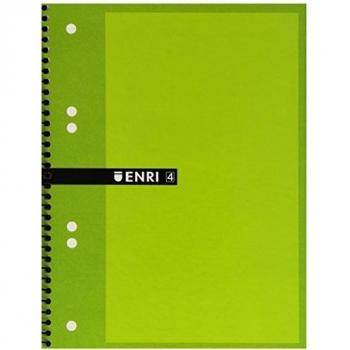 Enri 100430087 - Cuaderno microperforado, cuadricula 5 x 5, 40 hojas, A5, multicolor