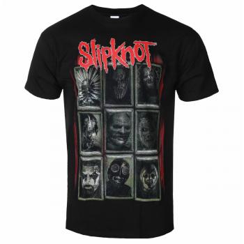 Slipknot Men's Metallic T-Shirt - New Masks - ROCK OFF XXL
