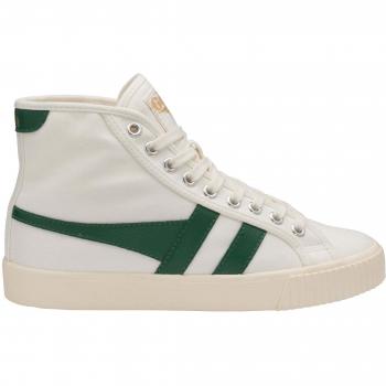 Gola Mark Cox Women's High Top Sneakers - Off White/Dark Green
