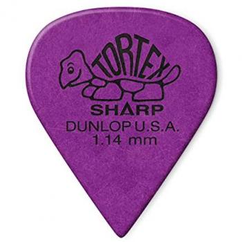Dunlop Tortex Sharp 1.14mm Guitar Picks, 12-Pack