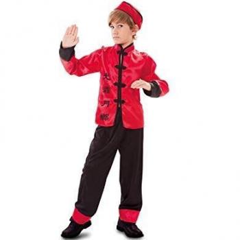 Fyasa 706334-T01 - Disfraz de chico chino para niños de 4 a 6 años, multicolor, tamaño mediano