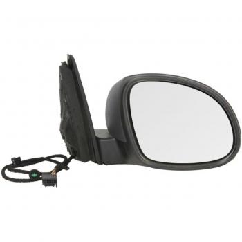 Retrovisor exterior SPJ E-2562 - Espejo retrovisor con diseño aerodinámico, ajuste manual, cristal convexo para mayor visibilidad, acabado en negro brillante, compatible con múltiples modelos de vehículos