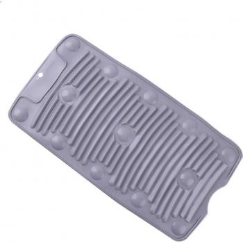 Tabla de lavar portátil mini de silicona antideslizante, plegable y gruesa, accesorios para colada, herramienta de limpieza de ropa
