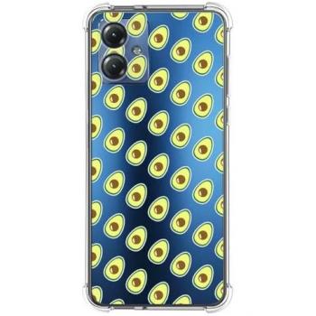 Funda Antigolpes de Silicona para Motorola Moto G54 5G con Diseño de Aguacate