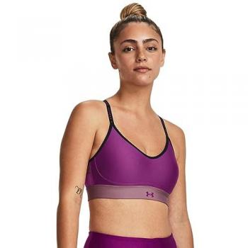 Top Deportivo Sujeción Baja Under Armour Infinitu Covered Lila Mujer