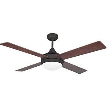 Ventilador de techo con luz modelo Icaria, color marrón/caoba, marca FARO BARCELONA