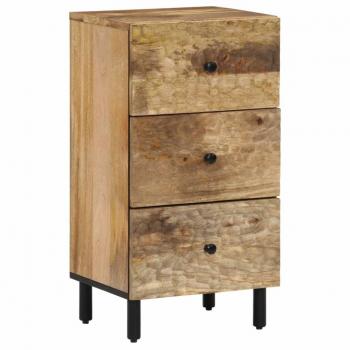Armario auxiliar de madera maciza de mango 40x33x75 cm - Mueble de Almacenaje de Salón, Buffet para salón, Armario Auxiliar, Armario de Almacenamiento