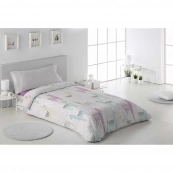 Secaneta Stilia, Juego Nórdica Infantil, Edredón, Funda Almohada, Sábana Bajera, Llama Andina