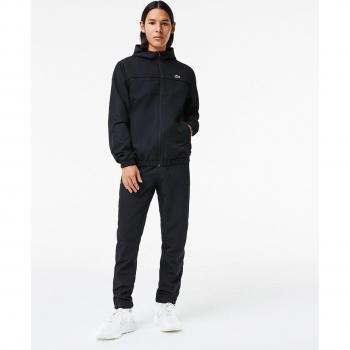 Chándal de Hombre Lacoste SPORT Color Block con Capucha - Negro