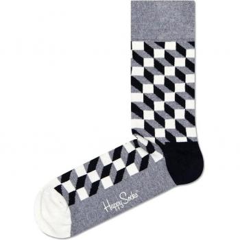 Calcetines Hombre Happy Socks Modelo Filled Optic Gris
