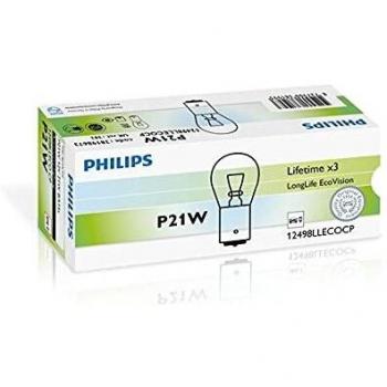 Lámpara intermitente Philips LongLife EcoVision P21W 12498LLECOCP