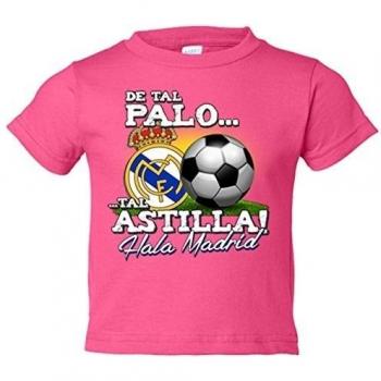 Camiseta niño de tal palo tal astilla Hala Madrid Real Madrid - Rosa, 3-4 años