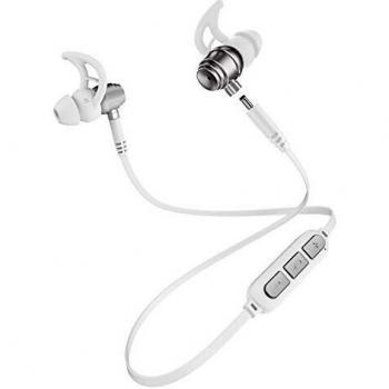 Avenzo - Auriculares Inalámbricos, Modelo AV639PT, Auriculares con Cable, Conexión Dual, Función Manos Libres, con Controles Multimedia, Auriculares con Micrófono, Color Plata
